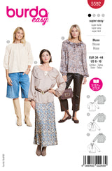 Patron Burda n°5592 : Blouse