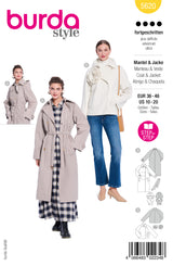 Patron Burda n°5620 : Manteau & veste