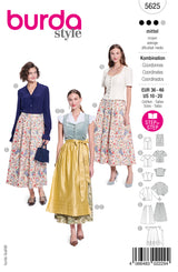 Patron Burda n°5625 : Ensemble costume traditionnel