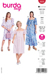 Patron Burda n°5630 : Robe