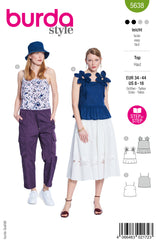 Patron Burda n°5638 : Top
