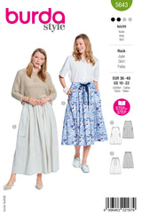 Patron Burda n°5643 : Jupe