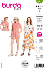 Patron Burda n°5645 : T-shirt et short