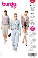 Patron Burda n°5649 : Blazer