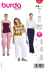 Patron Burda n°5663: Pantalon