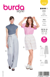 Patron Burda n°5718 : Pantalon