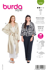 Patron Burda n°5720 : Kimono & Veste