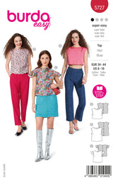 Patron Burda n°5727 : Top
