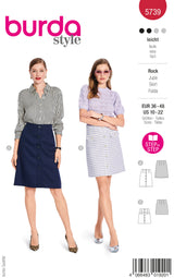 Patron Burda n°5739 : Jupe