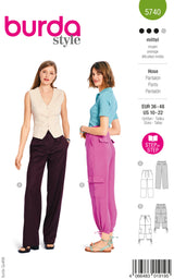 Patron Burda n°5740 : Pantalon