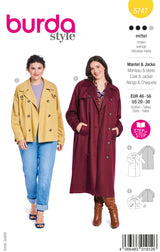 Patron Burda n°5747 : Manteau & Veste