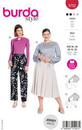 Patron Burda n°5752 : T-shirt