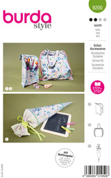 Patron Burda n°9200 : Accessoires scolaires