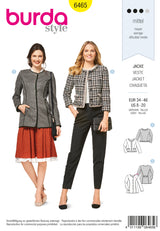 Patron Burda n°6465: Blazer parisienne