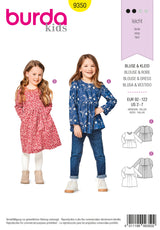 Patron Burda n°9350: Blouse enfant