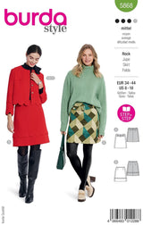 Patron Burda n°5868 : Jupe