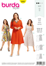 Patron N°6680 Burda style : Robe