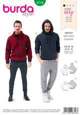 Patron n°6718: Sweatshirt homme