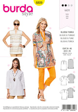 Patron n°6809 : Blouse, Tunique col en V
