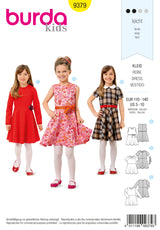 Patron N°9379 Burda : Robe fillette