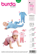 Patron n°9423 : Ensemble pour enfants, T-shirt, Pantalon et Bonnet