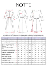 Patron de couture robe NOTTE