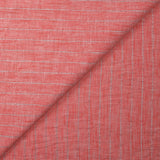 Polyviscose doupionnée rayure Lurex Manon fond corail