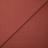 Popeline de coton imprimée mosaïque fond brique