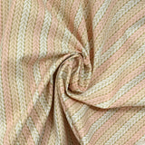 Printed Cotton Popeline Striks in braids