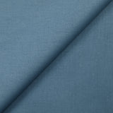 Popeline de coton Noé bleu barbeau