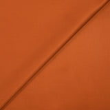 Popeline de coton satinée orange brûlé