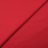 Popeline de coton satinée rouge écarlate