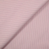Popeline de coton tissée-teinte marine fond rose
