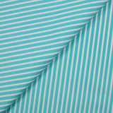 Popeline de coton tissée-teinte rayée 5mm curaçao
