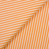 Popeline de coton tissée-teinte rayée 5mm mandarine