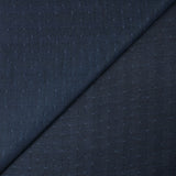 Popeline polycoton jacquard Benjamin losange fond bleu