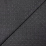 Popeline polycoton jacquard Benjamin losange fond gris