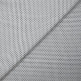 Popeline polycoton jacquard Félix gris