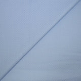 Popeline polycoton jacquard Mathew bleu fond blanc