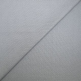 Popeline polycoton jacquard Mathew gris fond blanc
