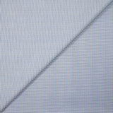 Popeline polycoton tissée-teinte à carreaux Adrien bleu et gris fond blanc