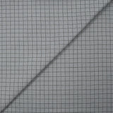 Popeline polycoton tissée-teinte à carreaux Émilien fond gris