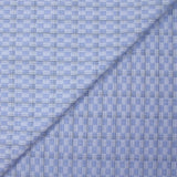 Popeline polycoton tissée-teinte à carreaux Ismaël fond bleu