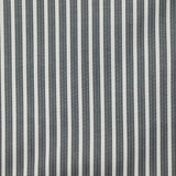 Popeline polycoton tissée-teinte Tom rayée gris et blanc