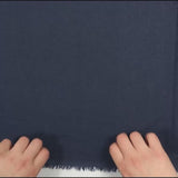 Lin viscose plain blue barbeau