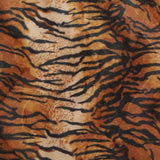 Fausse fourrure poils mi-longs tigre