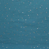 Double gaze indigo confettis doré
