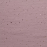 Double gaze rose camélia confettis doré