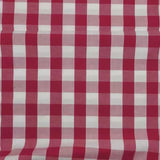 Coton Vichy 25mm rouge