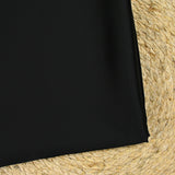 Satin de polyester fluide noir